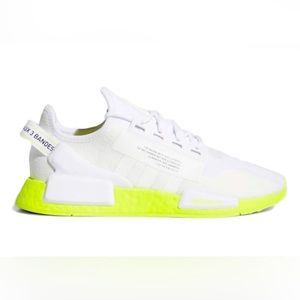Adidas NMD R1V2 Running Shoes Men Cloud White Neon